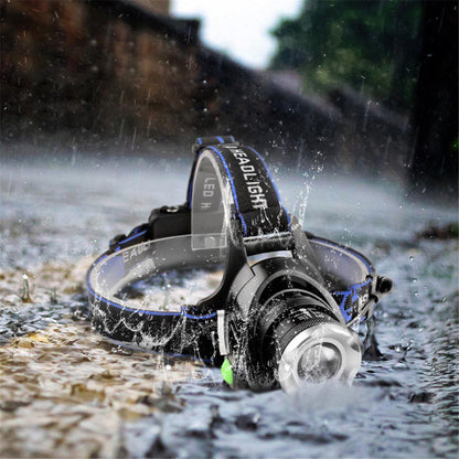 Rechargeable LED  Headlamps Ultra-bright High lumens Zoomable Waterproof LED Headlight Head Torch Flashlight Head Lamp For Fishing  Hands-Free Headlight
