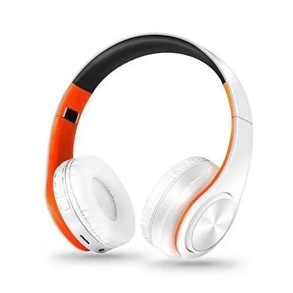 Retro Stereo Earphones Bluetooth Headphone Music Headset FM And Support SD Card With Mic And Volume Control, Wireless And Wired Headset