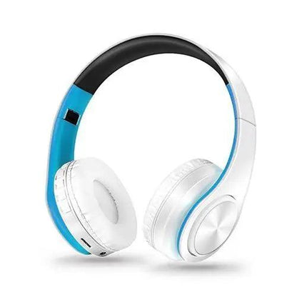 Retro Stereo Earphones Bluetooth Headphone Music Headset FM And Support SD Card With Mic And Volume Control, Wireless And Wired Headset