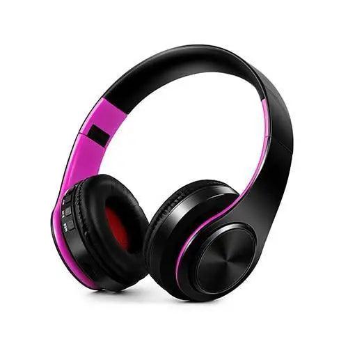 Retro Stereo Earphones Bluetooth Headphone Music Headset FM And Support SD Card With Mic And Volume Control, Wireless And Wired Headset