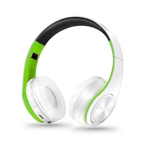 Retro Stereo Earphones Bluetooth Headphone Music Headset FM And Support SD Card With Mic And Volume Control, Wireless And Wired Headset