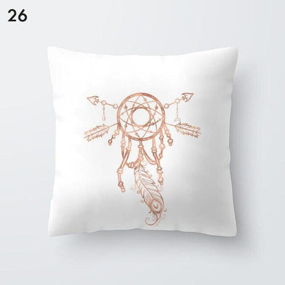 Rose Gold Beautiful Pillow Cover Cushion Home Decorative Colorful Print Cozy Pillow Cases Pineapple Pink Cushion Cover