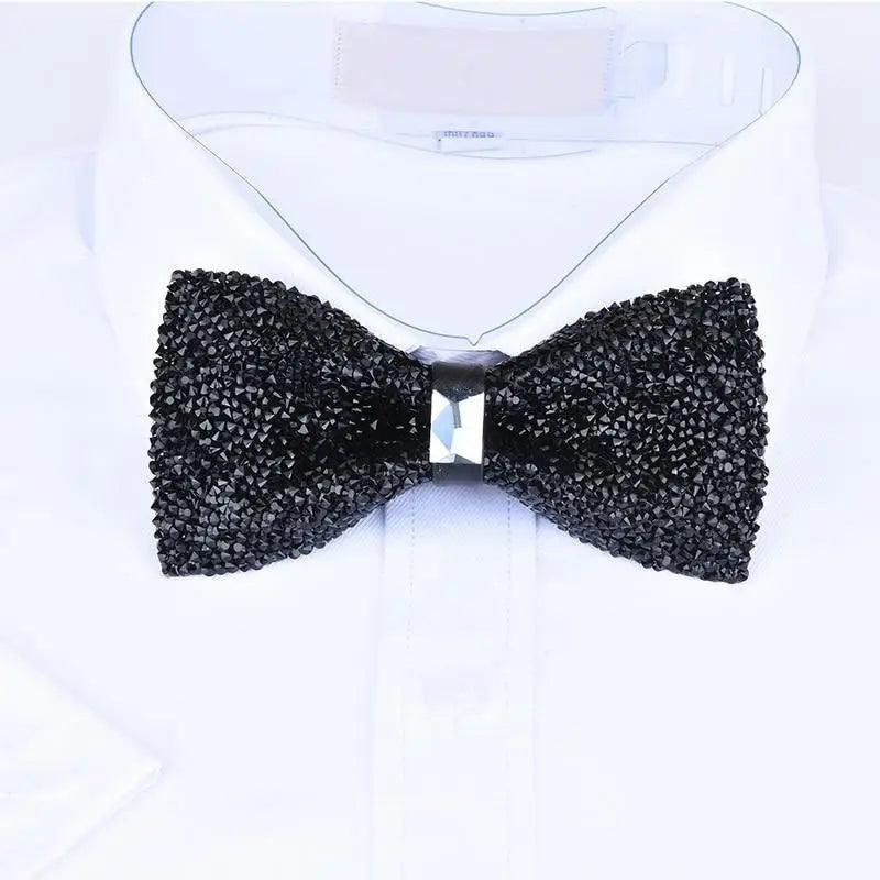 Shiny Butterfly Men Bowtie Sparkling Wedding Bridegroom Bow Ties  Adjustable Length Party Bowties