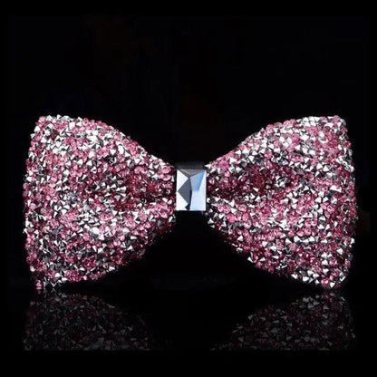 Shiny Butterfly Men Bowtie Sparkling Wedding Bridegroom Bow Ties  Adjustable Length Party Bowties