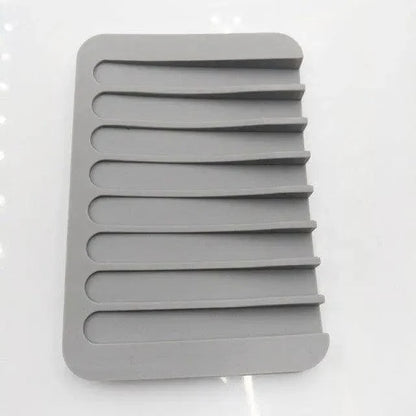 Silicone Soap Holder Flexible Soap Dish Plate Holder Tray Soapbox Container Storage For Bathroom Kitchen Soap Dish for Shower Waterfall Soap Holder Soap Tray Soap Saver Drainer Flexible Silicone for Shower Bathroom Kitchen Counter Top Keep Soap Bars Dry