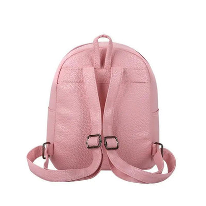 Simple And Stylish Mini Solid Backpack For Women And Girls Cute Travel Bag Trendy Student School Backpacks