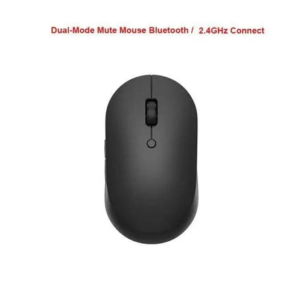 Simple Modern White/Black Wireless Bluetooth USB Connection Optical Mouse For Laptop PC Portable Slim Rechargeable Mouse Computer Mouse