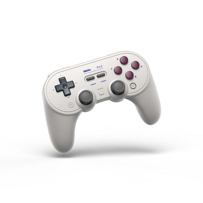 Simple Pure White Bluetooth Joystick Gamepad Controller Compatible With PC Monitor Laptop Tablet