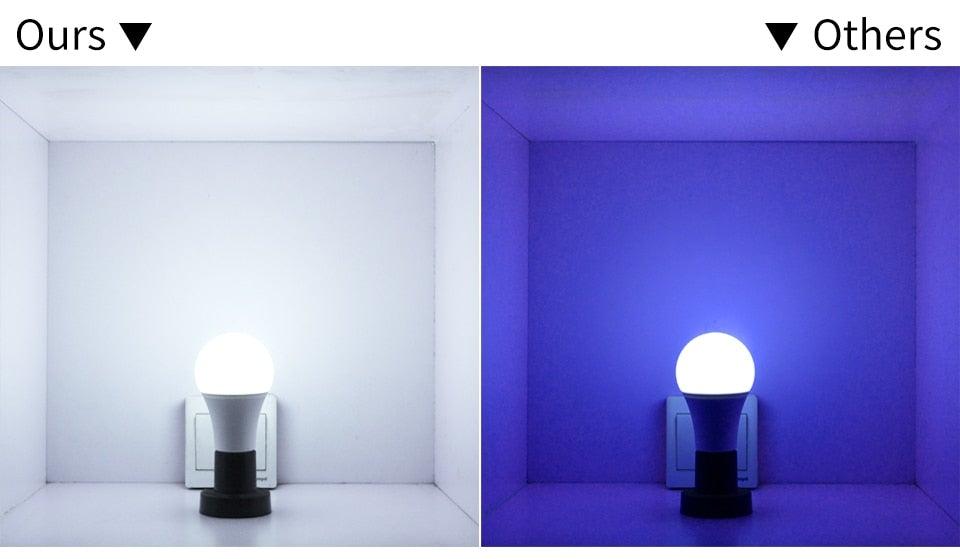 Smart For Home LED Light Bulb E27 E14 GU10 B22 220V 110V  Spot Magic Changeable Lamp Lampada+IR Control Decoration RGB White  Compatible with Alexa Google Home, RGBCW Smart GU10 Bulb, WiFi Smart LED Spot Light Bulb Indoor Decoration