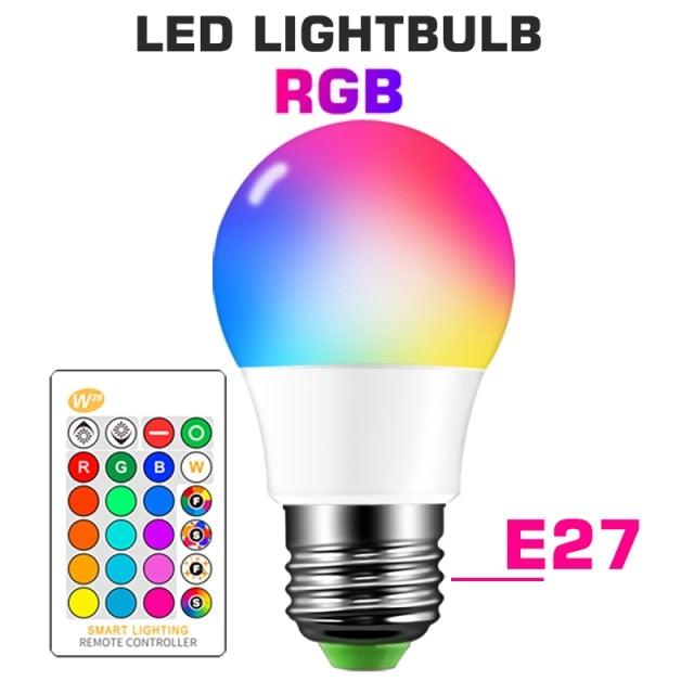 Smart For Home LED Light Bulb E27 E14 GU10 B22 220V 110V  Spot Magic Changeable Lamp Lampada+IR Control Decoration RGB White  Compatible with Alexa Google Home, RGBCW Smart GU10 Bulb, WiFi Smart LED Spot Light Bulb Indoor Decoration