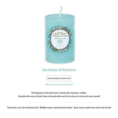 Smokeless Soy Wax Scented Candles Scented Pillar Candles Dripless Clean Burning Smokeless Dinner Candle For Wedding Party Restaurants Home Candles Church Wedding Birthday Holiday Scented Buddhist Creative Candles