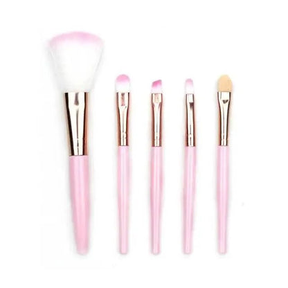 Soft And Cute 5Pcs Makeup Brushes Set Eye Shadow Eyebrow Eyeliner Blush Loose Foundation Powder Professional Lip Women Cosmetic Tools