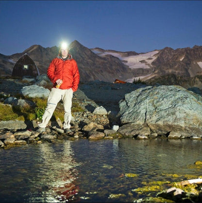 Soft Light Headlamp Flashlight LED Headlamp Adjustable Strap With COB Wick  Headlight Beads Wide Range of Lighting   Perfect Head Light For Camping Hiking Running Built-in Rechargeable Lithium Battery