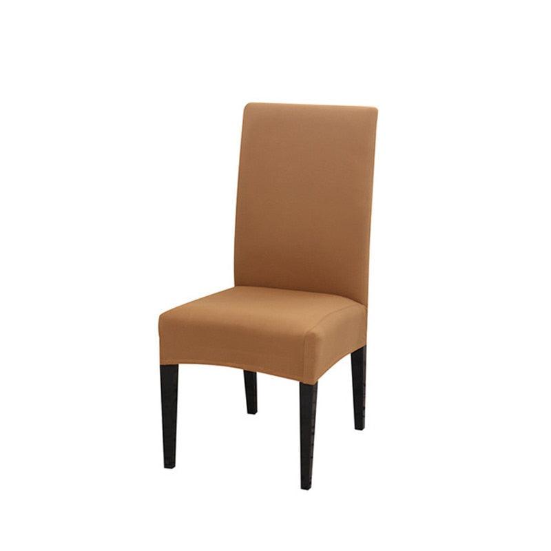 Solid Color Chair Covers Elastic Stretch Protection Case Slipcovers for Wedding Restaurant Home Kitchen Dining Chair Cover Dining Chair Slipcovers Stretch Parsons Chair Covers Sets Chiar Protector Removable Washable Elastic for Ktichen Dining Room