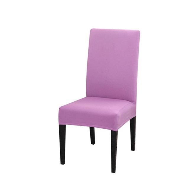 Solid Color Chair Covers Elastic Stretch Protection Case Slipcovers for Wedding Restaurant Home Kitchen Dining Chair Cover Dining Chair Slipcovers Stretch Parsons Chair Covers Sets Chiar Protector Removable Washable Elastic for Ktichen Dining Room