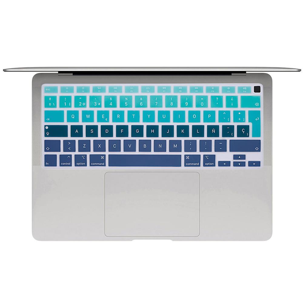 Spanish Laptop color silicone Keyboard Cover For Macbook Air 13 A2179  Protective film keyboard case For Apple Air13 2020  New
