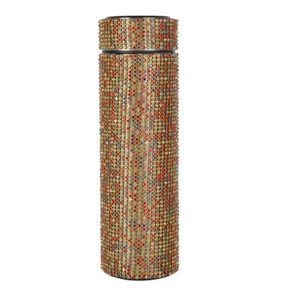 Sport Sterlling Creative Diamond Thermos Bottle Water Bottle Stainless Steel Smart Temperature Display Vacuum Flask Mug Gift for Men Women
