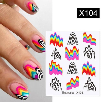 Spring Simple Green Theme Water Decal Sticker Flower Leaf Tree Summer Slider For Manicuring Nail Art Watermarks Art Decoration Manicure Tools Nail Watermark Decals iridescent Decoration Nail Self-Adhesive Decals Nail Stickers Water Transfer Fresh Nail
