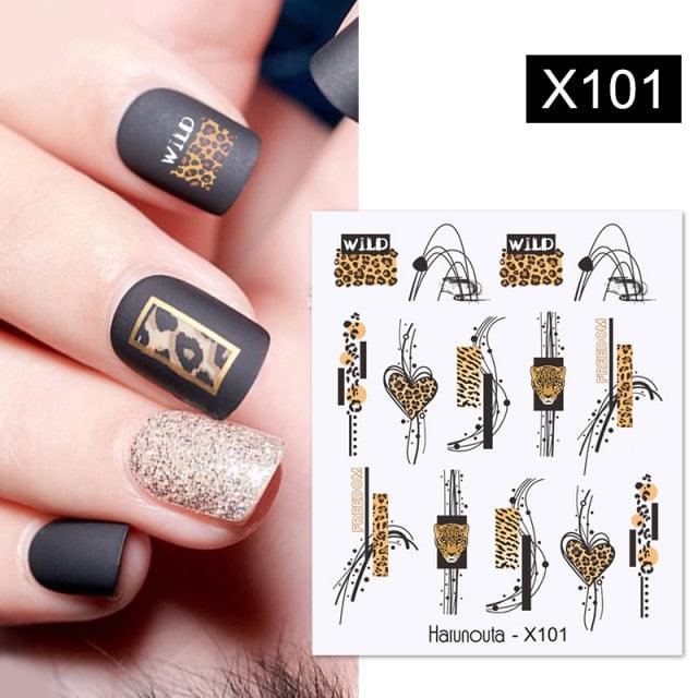 Spring Simple Green Theme Water Decal Sticker Flower Leaf Tree Summer Slider For Manicuring Nail Art Watermarks Art Decoration Manicure Tools Nail Watermark Decals iridescent Decoration Nail Self-Adhesive Decals Nail Stickers Water Transfer Fresh Nail