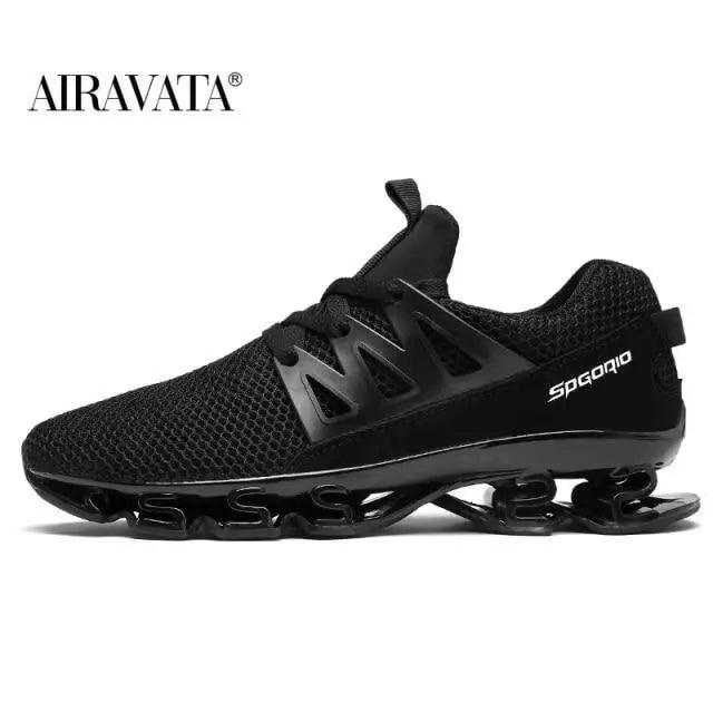 Stylish Black Mens Soft Casual Sneakers Breathable Comfort Sport Elegant Men Sneakers
