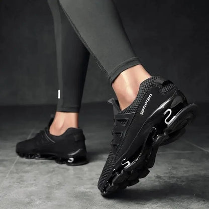 Stylish Black Mens Soft Casual Sneakers Breathable Comfort Sport Elegant Men Sneakers
