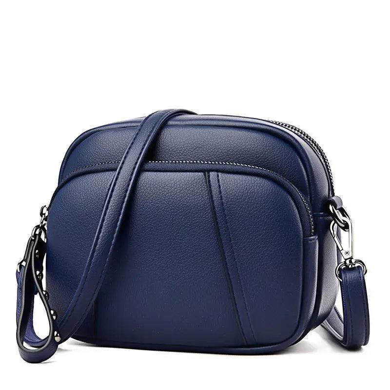 Stylish Soft Leather Women's Cross-body Bags Shoulder Bag Small Casual with Detachable Adjustable Strap Large Capacity
