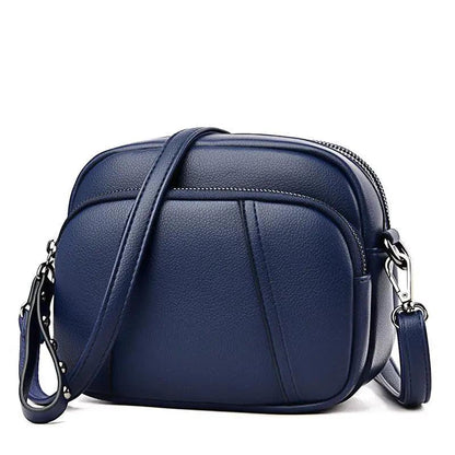Stylish Soft Leather Women's Cross-body Bags Shoulder Bag Small Casual with Detachable Adjustable Strap Large Capacity
