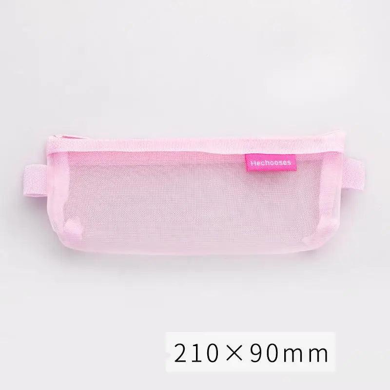 Stylish Transparent Office Pencil Case Simple Design Pen Bags Cute Storage Lightweight Pencil Bags For Student