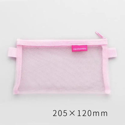 Stylish Transparent Office Pencil Case Simple Design Pen Bags Cute Storage Lightweight Pencil Bags For Student