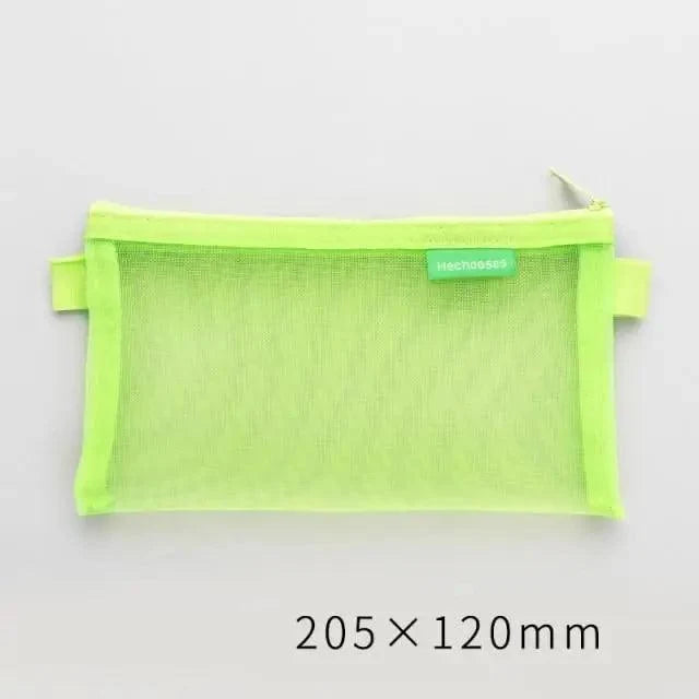 Stylish Transparent Office Pencil Case Simple Design Pen Bags Cute Storage Lightweight Pencil Bags For Student