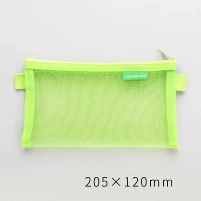 Stylish Transparent Office Pencil Case Simple Design Pen Bags Cute Storage Lightweight Pencil Bags For Student