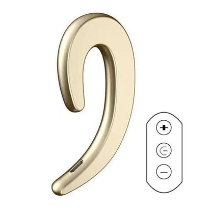 Stylish Unique Design Bone Conduction Earphone Wireless Bluetooth 4.2 Sports Stereo Headset For Laptop Ear Hook Ear Buds Lightweight Waterproof Earpiece For Business