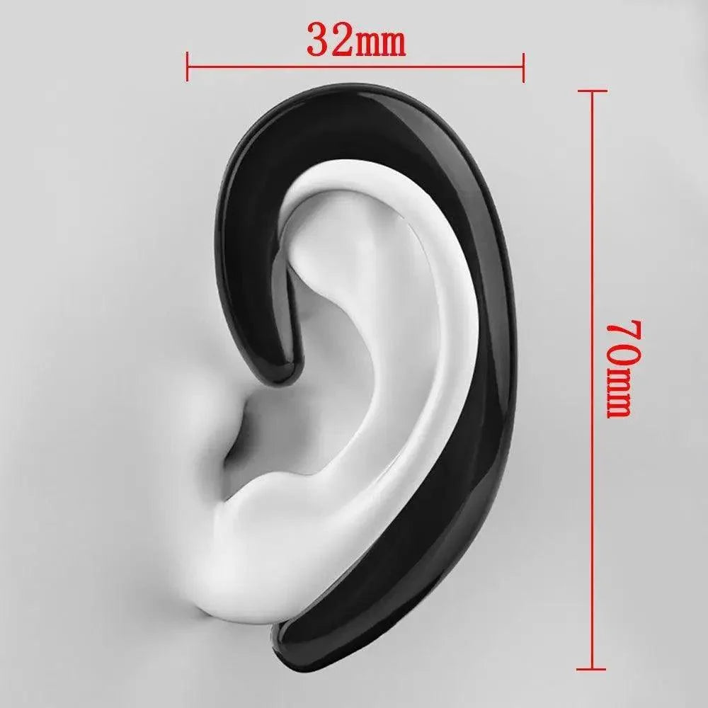 Stylish Unique Design Bone Conduction Earphone Wireless Bluetooth 4.2 Sports Stereo Headset For Laptop Ear Hook Ear Buds Lightweight Waterproof Earpiece For Business