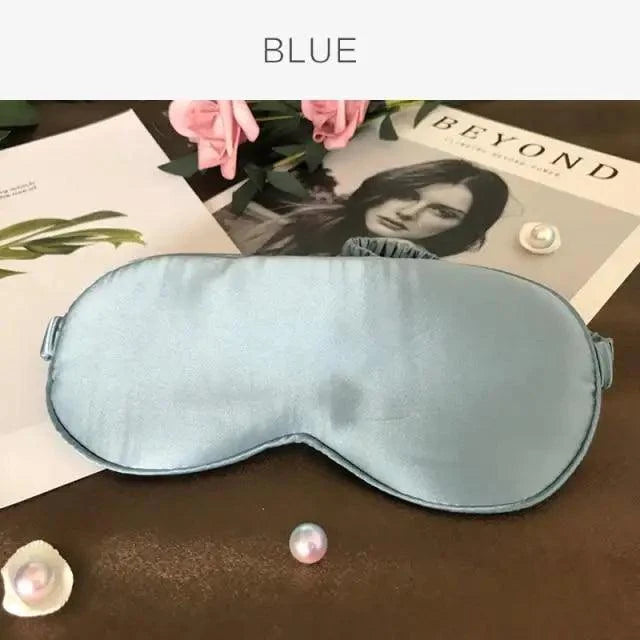 Super Smooth  Mulberry Silk Sleep Eye Mask & Blindfold With Elastic Strap Travel Eye Patch Soft Nap Eye Patch  Eye Cover Eyeshade for Night Sleeping Mask For Women