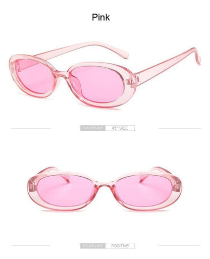 Tiny Small 90s Sunglasses Women Polarized Retro Oval Shape Sunglasses For Woman Designer Sun Glasses For Female Elegant Small Frame Cool Vintage