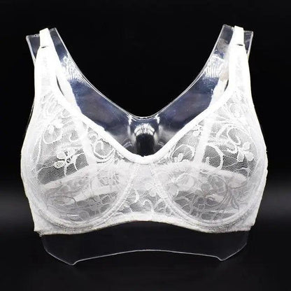 Plus Size Lace Bras For Women Underwired Bralette Womens Underwear Delicate Embroidery Lingerie Brassiere
