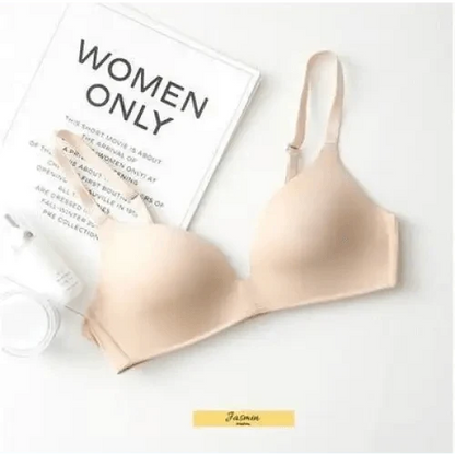 Seamless Bras for Women Push Up Bra No Wire Brassiere A B Cup Underwear Bra Three Quarters 3/4 Cup Thin Soft