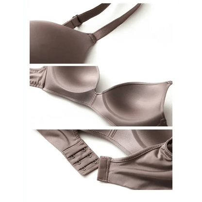 Seamless Bras for Women Push Up Bra No Wire Brassiere A B Cup Underwear Bra Three Quarters 3/4 Cup Thin Soft