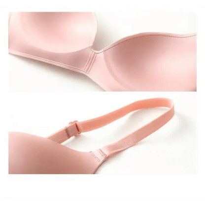Seamless Bras for Women Push Up Bra No Wire Brassiere A B Cup Underwear Bra Three Quarters 3/4 Cup Thin Soft