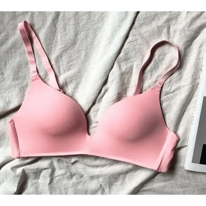 Seamless Bras for Women Push Up Bra No Wire Brassiere A B Cup Underwear Bra Three Quarters 3/4 Cup Thin Soft