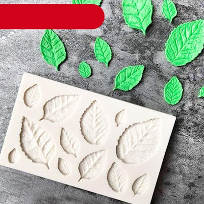 Tree Leaf Mold Silicone Fondant Cake Decorating Tools Chocolate Baking Mould 3D Sugarcraft  Homemade Bakeware 3D Leaf Silicone Mold For Chocolate Candy Sugar Craft Cake Decoration Cupcake Decoration