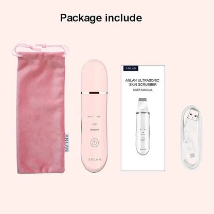 Ultrasonic Derma Skin Scrubber Pen for Face Cleansing Dead Skin Cleaner - Skin Care Tools Beauty Modern Tool