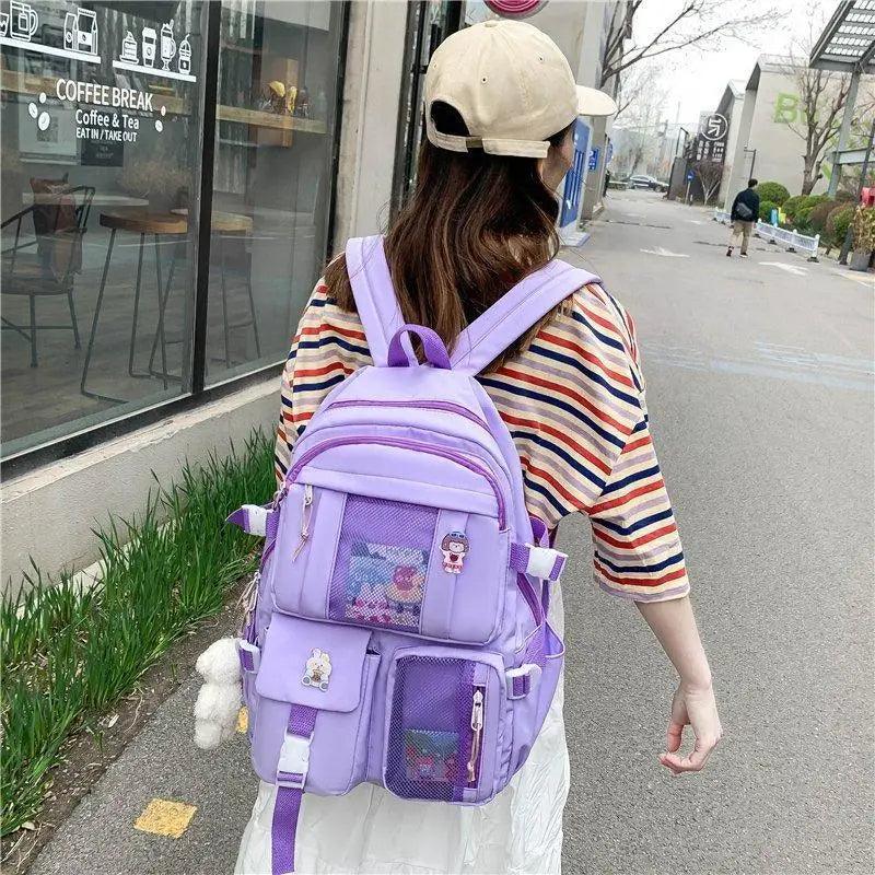 Unique Design Large Capacity With Multi-pocket Backpack For Women And Girls Waterproof College/School/Treval Bags