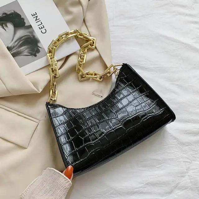 Unique Design Luxury  Pattern Zipper Handbags With Stylish Texture Simple and Small Square Bags for Women
