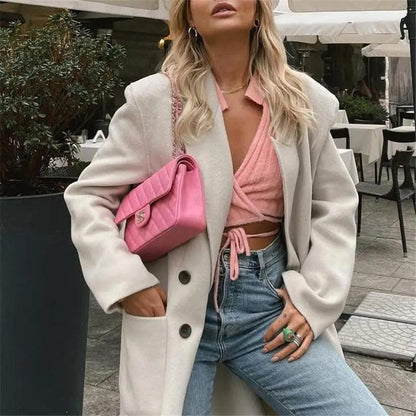 Unique Design Women's Sweater Solid Cross V-Neck Lace Up Bow Jumpers Long Sleeve Cardigan Female Spring Knitted Coat