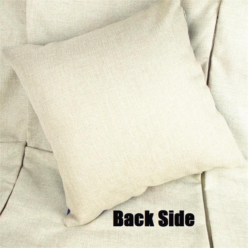 Unique Style Throw Pillow Cover Robot pattern Polyester Linen Cushion cover Decoration For Home House Party Chair Sofa Gift Cute Adorable Cartoon Robot Waving with Robotic Dog Friend Throw Pillow Cover Case Decorative Cushion For Couch Bed
