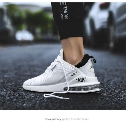 Unisex Air Cushion Running Shoes Mens Sneakers Breathable Light Sports Shoes Training Jogging Arch Support Tennis Shoe Breathable Air Cushion Sneakers For Gym Workout