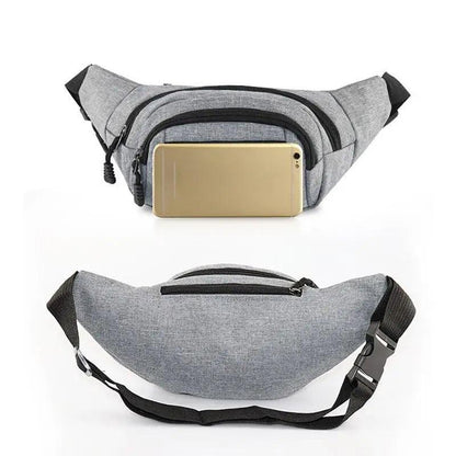 Unisex Classic Design Sports Fanny Pack Stylish Waist Bag Large Capacity Outdoor Travel Waist Bag