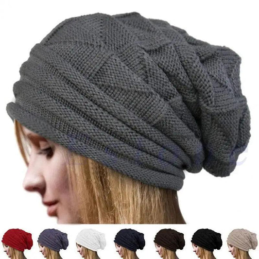 Unisex  Cute Oversized Winter Baggy Cool Caps Autumn Beanies For Men Women Classy Warm Cap For Cold Weather