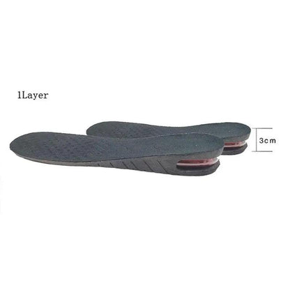 Unisex Height Increase Air Cushion 3-9cm Height Adjustable Cut Shoe Heel Insert Makes You Taller Foot Shoes Support